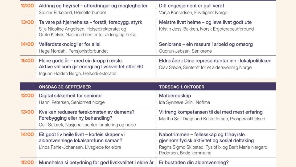 Lenkje til artikkel: Eldreveka - gratis digitale førelesingar 